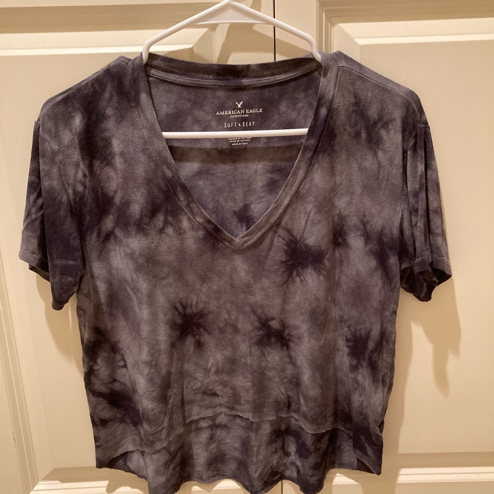 tie dye cropped t shirt
